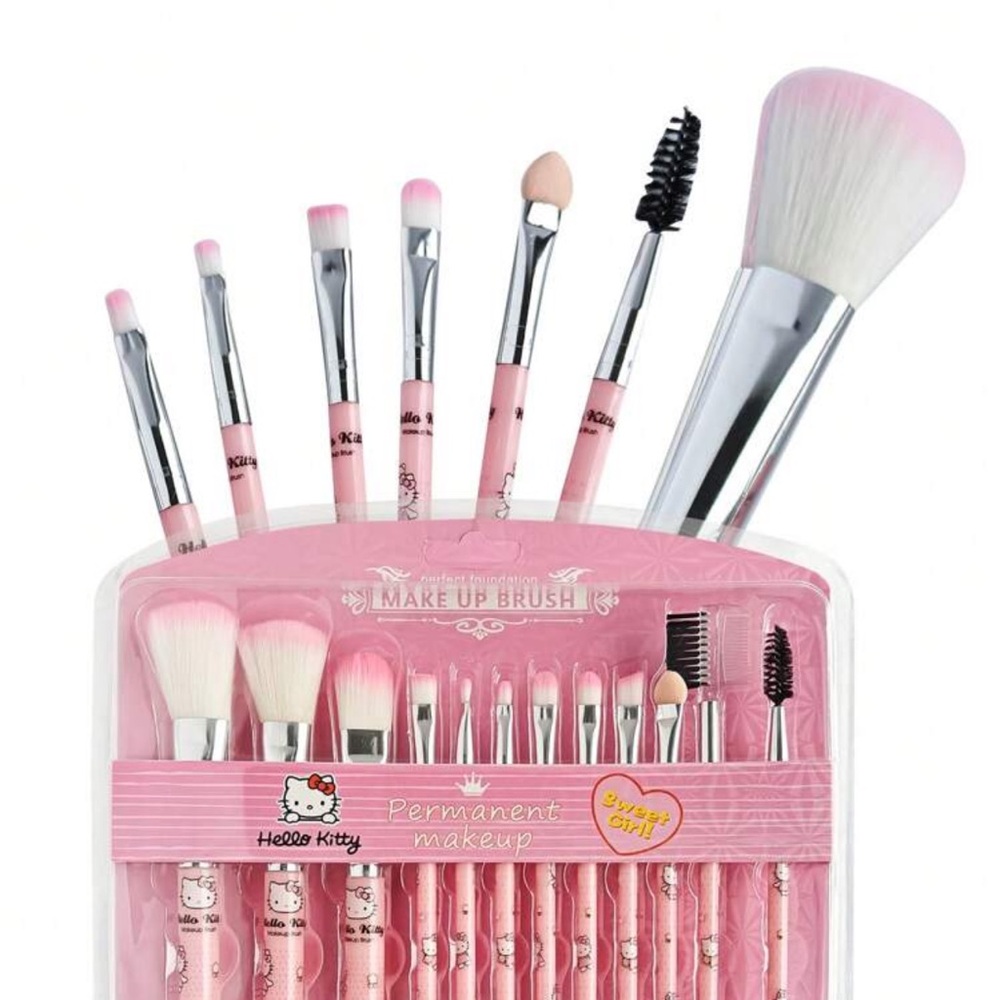 Hello Kitty makeup brush set! 12pc full face set! - Picture 6 of 8
